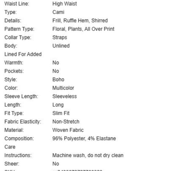 Floral Tank Dress With Ruffled Hemline - Picture 4 of 4